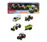 Simba Set 5 mezzi agricoli Claas Farm scala 1:64 MAJORETTE Verde