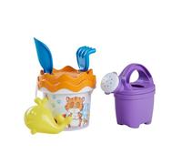 Simba- Set di 6 secchielli Gatto, 6 Pezzi, a Forma di Sabbia, Pala, rastrello, innaffiatoio, Altezza: 11 cm, Diametro: 14 cm, 107114719