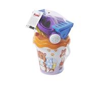 Simba- Set di 6 secchielli per Gatti, Secchio, colino, a Forma di Sabbia, Pala, rastrello, innaffiatoio, Altezza: 16 cm, Diametro: 17 cm, 107114720