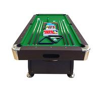 Simba Srl Biliardo 8FT Carambola Verde Misura di Gioco 220x110cm Full Accessori