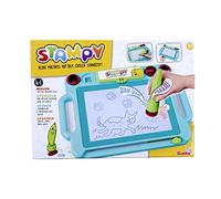 Simba- Maiale Art And Fun Stampy-Lavagna da colorare Sonora, 4 timbri a Forma di Animali con Suono, Penna, 3 Carte da Gioco, 41 x 29 cm, a Partire dai 3 Anni, Medium, 4006592087937