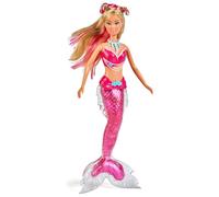 Simba - Steffi Love Squishy Mermaid, bambola Sirena 29 cm con coda Squishy morbida e glitterata, capelli lunghi da pettinare, dai 3 Anni, 105733983