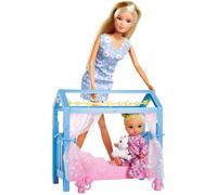 Simba Steffi Love Sweet Dreams Bambola con Dolce Lettino con Funzione Glow in the Dark