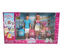Set Bambole Simba Steffi Love Famiglia Vacanza a Sorpresa