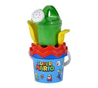 Simba Super Mario Baby - Set di secchi, 5 Pezzi, Secchio, colino, Pala, rastrello, innaffiatore, 11 cm, Diametro: 14 cm, a Partire da 10 Mesi