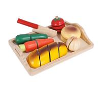 Eichhorn 100003731 Chopping Board with Various Wooden Parts for Cutting 8 Pieces