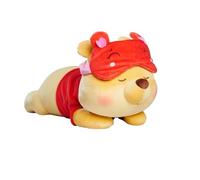 Simba Toys Disney Snuglets Wellbeing Peluche Pooh sdraiato 40 cm, morbido con maschera per dormire e peso aggiuntivo calmante circa 1500 g, adatto fin dai primi mesi di vita, bel regalo
