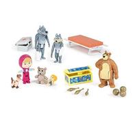 Simba - Masha e Michka - Mini universo Cofanetto - 7 figure + accessori - 109301048