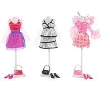 Simba Toys- Bekleidung Steffi Love Abiti Glam Party, Tinta Unita, Multicolore, 800082