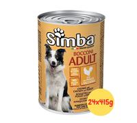 Simba Umido Cane Adult Bocconi con Pollo e Tacchino - 24x415g