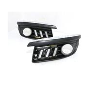 SIMBAE Faretti Fendinebbia 2x Luci Diurne A LED DRL Specifiche Per Auto Per VW Per Jetta Per MK5 Per Sagitar 2006 2007 2008 2009 2010, Cornice Di Copertura Per Fendinebbia(White Yellow Blue)