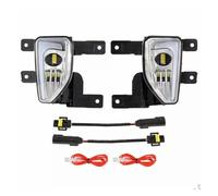 SIMBAE Faretti Fendinebbia Fari Fendinebbia A LED Per Chevy Per Silverado 2016 2017 2018 Per Silverado1500 Gruppo DRL Paraurti Lampadina Per Luci Di Guida(A pair of chrome)