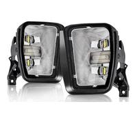 SIMBAE Faretti Fendinebbia Fendinebbia A LED Luci Diurne Per Dodge Per Ram 1500 2013 2014 2015 2016 2017 2018 Indicatori Direzione DRL Accessori Per Auto Bianchi Gialli(Fog DRL White)
