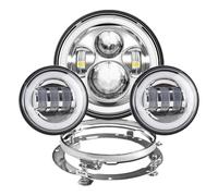 Simbae Per Electra Per Glide Per Strada Per King Per Faro LED Da 7 Pollici + Fendinebbia 4,5 Anello Montaggio Staffa Parti Touring Fendinebbia Anteriore