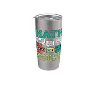 Simboli dei problemi matematici Divertente il meme Bicchiere termico in acciaio inox doppia parete