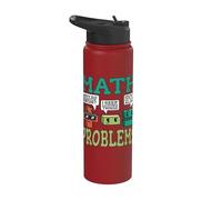 Simboli dei problemi matematici Divertente il meme Stainless Steel Insulated Water Bottle