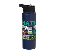 Simboli dei problemi matematici Divertente il meme Stainless Steel Insulated Water Bottle