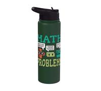 Simboli dei problemi matematici Divertente il meme Stainless Steel Insulated Water Bottle
