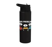 Simboli dei problemi matematici Divertente il meme Stainless Steel Insulated Water Bottle
