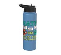 Simboli dei problemi matematici Divertente il meme Stainless Steel Insulated Water Bottle