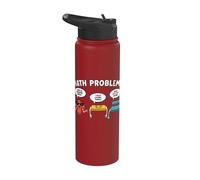 Simboli dei problemi matematici Divertente il meme Stainless Steel Insulated Water Bottle