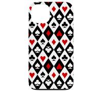 Simboli dei semi delle carte da gioco, modello magico Custodia per iPhone 13