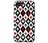 Simboli dei semi delle carte da gioco, modello magico Custodia per iPhone SE (2020) / 7 / 8