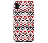 Simboli dei semi delle carte da gioco, modello magico Custodia per iPhone XS Max