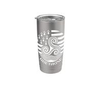 Simboli della Bretagna, Francia Breton Pride Triskel Bicchiere termico in acciaio inox doppia parete