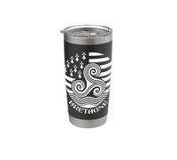 Simboli della Bretagna, Francia Breton Pride Triskel Bicchiere termico in acciaio inox doppia parete