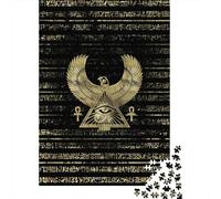 Simboli dell'antico Egitto Puzzle 1000Pcs Arte geroglifica mistica Decorazione Per La Casa. Rilassamento E Intelligence Per Adulti E Bambini Da 14 Anni 70x50cm/1000pcs