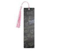 Simboli di matematica Stampa Modello Accessori per la lettura Segnalibro in legno Segnalibri unici per libri con copertina rigida Riviste