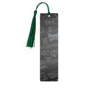 Simboli di matematica Stampa Modello Accessori per la lettura Segnalibro in legno Segnalibri unici per libri con copertina rigida Riviste