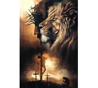 Simboli Di Poster Cristiani Vintage Il Signore Gesù Cristo Nelle Scritture Il Leone Di Giuda Guerriero Wall Art Painting Stampa Immagini Room Decor A18 30X40Cm Senza Telaio