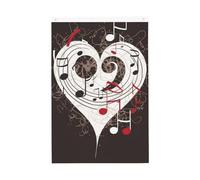 Simboli musicali Love Welcome Garden Flag 0,6 x 0,9 m Double Sided No Fade House Yard Bandiere Photo Sfondo Festa Banner Per Cortile Portico Prato Decorazione Esterna