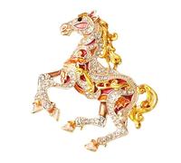 Simbolico Zodiacs Horse Pin Sturdy Metal Accessorio per tutto l'anno, stile festivo dichiarazioni di cavalli, Taglia unica, come descritto