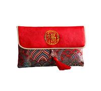 Simbolismo Culturale del Dare Bellissimo Tessuto Buste Rosse Collezione