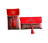 Simbolismo Culturale del Dare Bellissimo Tessuto Buste Rosse Collezione