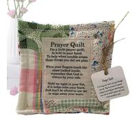 Simbolismo Poesie Quilts-Trapunta Di Preghiera Realizzata Individualmente, Design Quadrato Vintage Accanto A Mano, Coperta Di Poesia Simbolista Unica Per Te Stesso, Amico, Spirituale, Meditazione