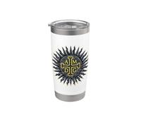 Simbolo AMDG cattolico - Ad maiorem Dei gloriam Bicchiere termico in acciaio inox doppia parete