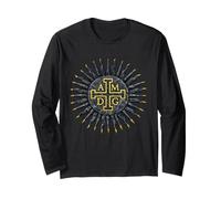Simbolo AMDG cattolico - Ad maiorem dei gloriam Maglia a Manica