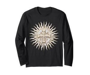 Simbolo AMDG Cristiano cattolico - alla Maggior Gloria di Maglia a Manica