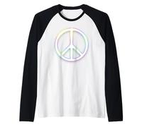 Simbolo Arcobaleno della Pace Pride LGBTQ Love Equality Maglia con Maniche Raglan