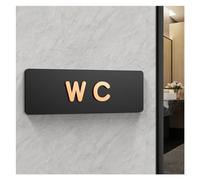 Simbolo Bagni Semplici cartelli for il bagno di uomini e donne WC Guida for i servizi igienici pubblici Indice dei segni Hotel a sinistra e a destra Segnale di richiesta del bagno in acrilico per Memo