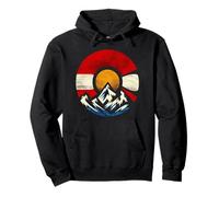 Simbolo Bandiera Colorado - Bold Mountain & Sun Artwork Felpa con Cappuccio