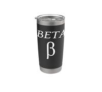 Simbolo Beta Greco Bicchiere termico in acciaio inox doppia parete