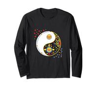 Simbolo colorato Segno per tao Yin e Yang Qi Gong o Tai Chi Maglia a Manica