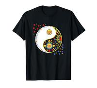 Simbolo colorato Segno per tao Yin e Yang Qi Gong o Tai Chi Maglietta