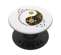 Simbolo colorato segno per tao yin e yang qi gong o tai chi PopSockets PopGrip Adesivo