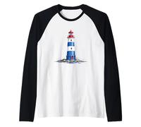Simbolo costiero custode del faro Maglia con Maniche Raglan